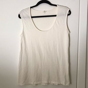 Soft Joie Off-White Cotton Tank Top